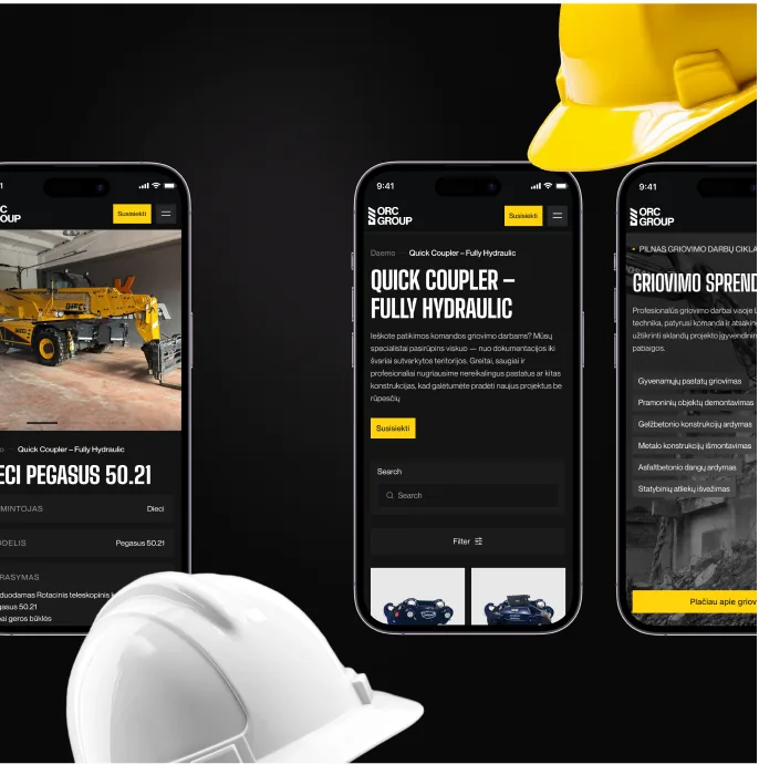 MB ORC Group equipment rental listings