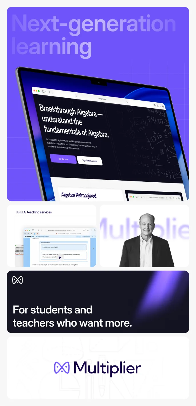 Multiplier course pages and brand identity