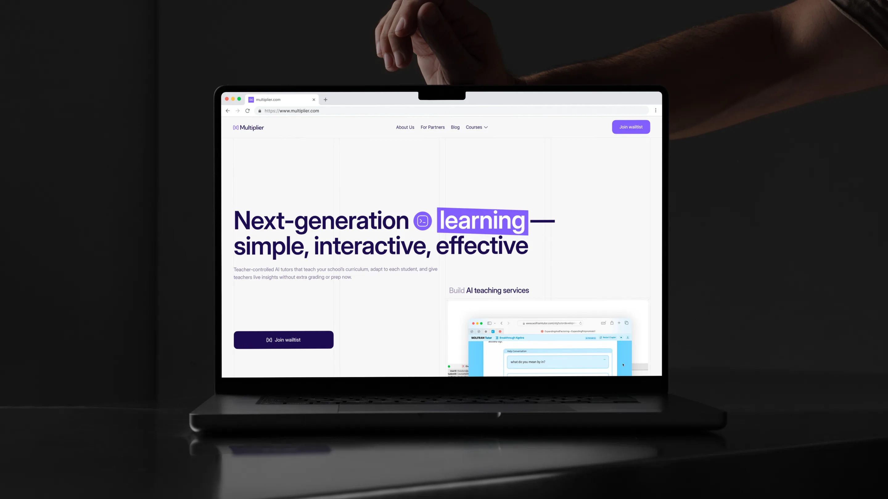 Multiplier homepage preview