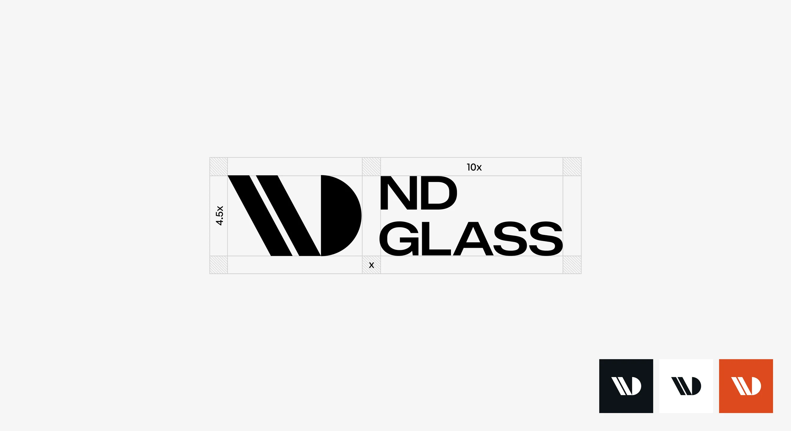 ND Glass logo construction