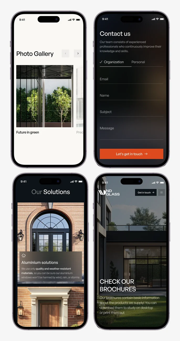 ND Glass mobile experience