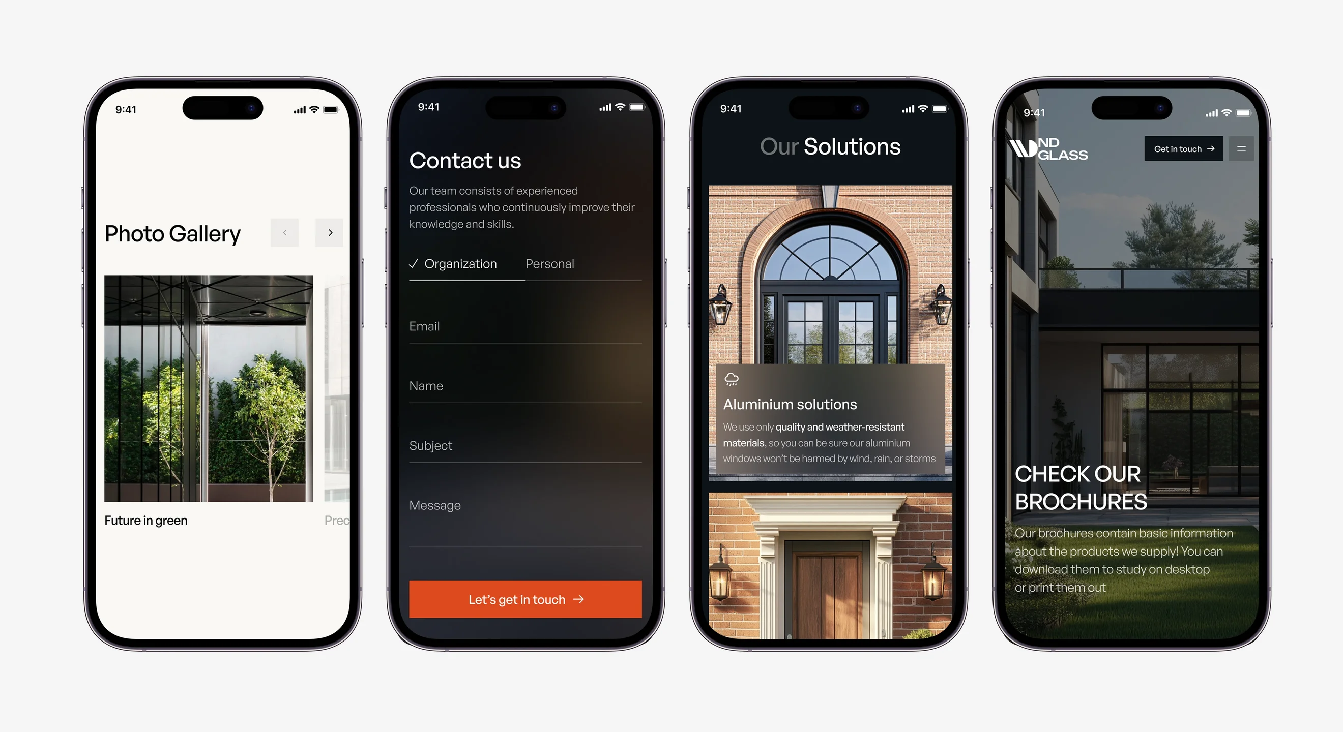 ND Glass mobile experience