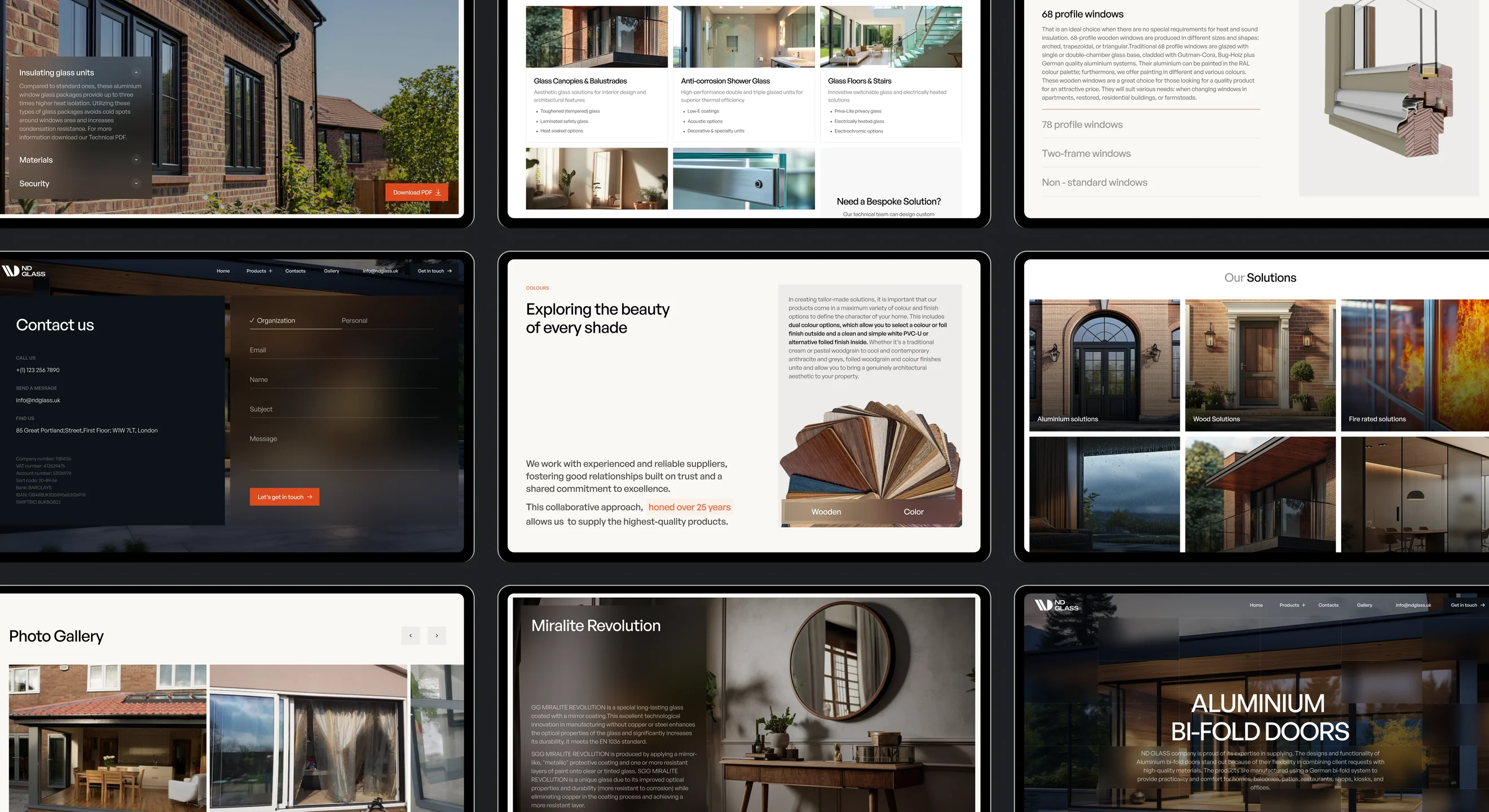 ND Glass all pages overview