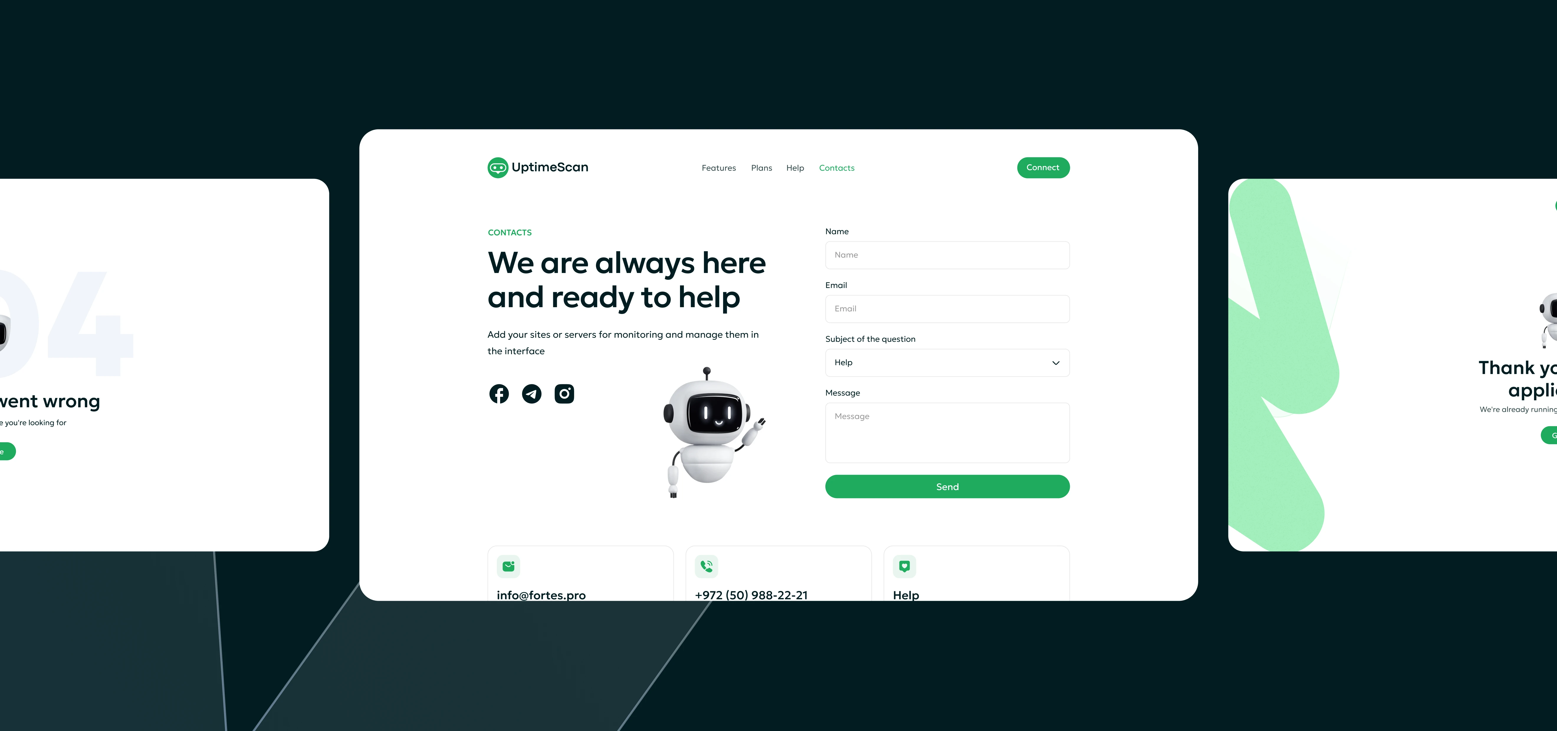 UptimeScan Bot description