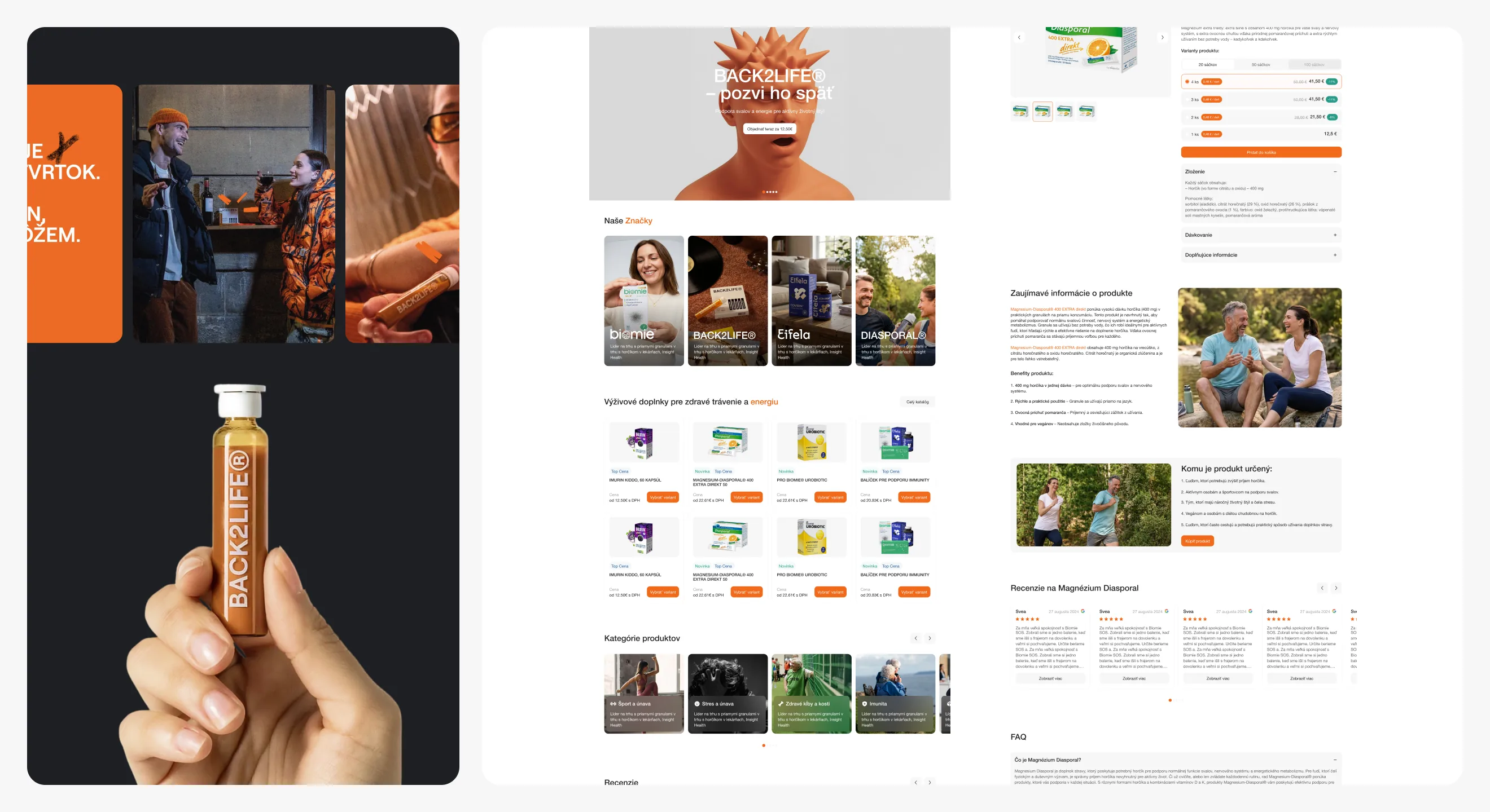 VOLMI product detail page with pricing, description and reviews