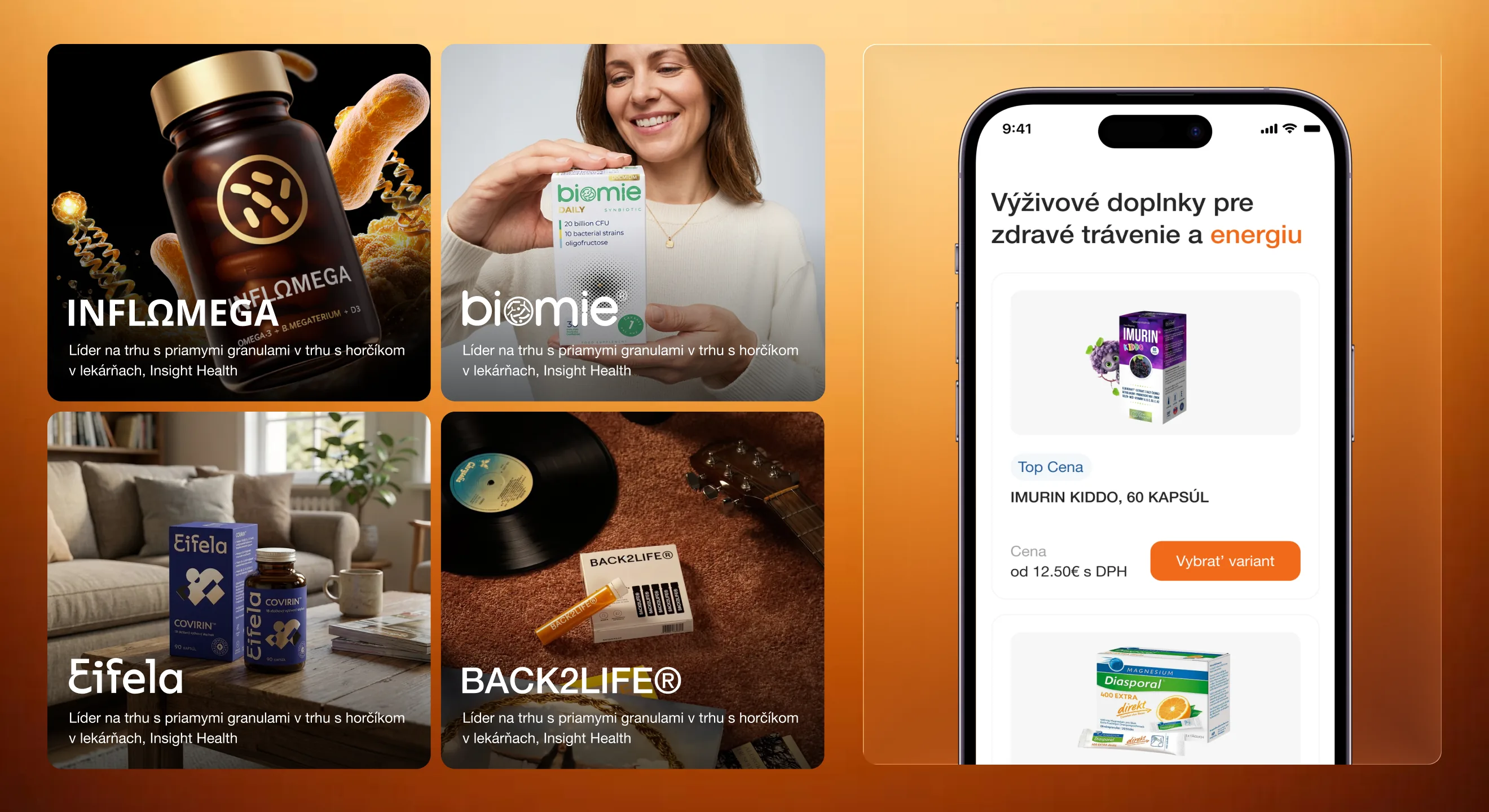 VOLMI brand overview and mobile category browsing