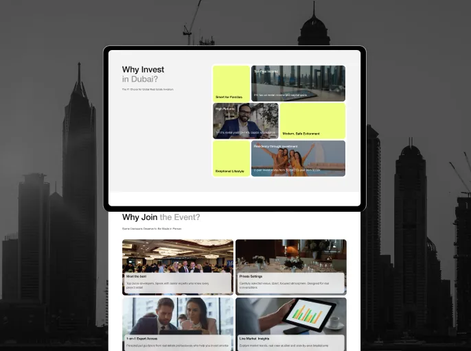 Zerra website on a tablet
