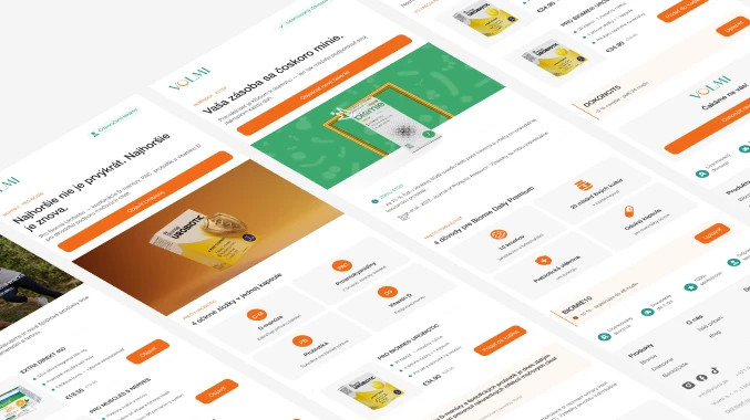 Lithuanian retail newsletter templates laid out in perspective